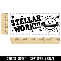 Stellar Work Planet Stars Teacher Student School Self-Inking Rubber Stamp Ink Stamper