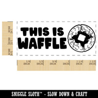 This is Waffle Awful Teacher Student School Self-Inking Rubber Stamp Ink Stamper