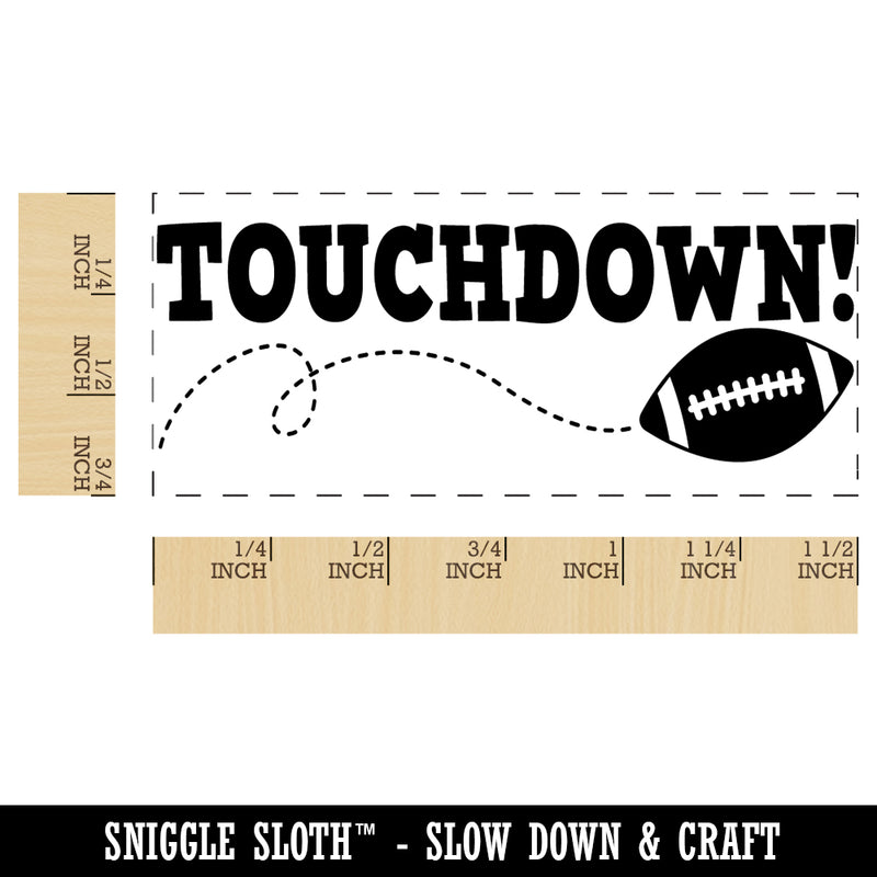 Touchdown Football Teacher Student School Self-Inking Rubber Stamp Ink Stamper