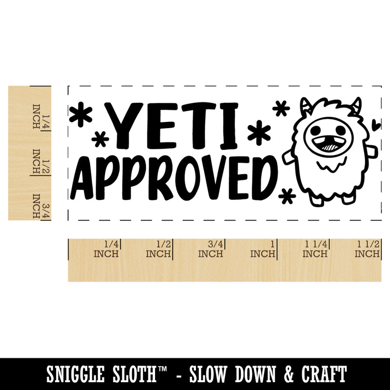 Yeti Approved Teacher Student School Self-Inking Rubber Stamp Ink Stamper