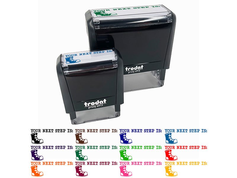 Your Next Step is Teacher Student School Self-Inking Rubber Stamp Ink Stamper