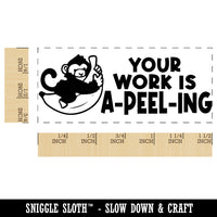Your Work is A-peel-ing Appealing Banana Teacher Student School Self-Inking Rubber Stamp Ink Stamper
