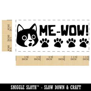 Me-wow Meow Cat Teacher Student School Self-Inking Rubber Stamp Ink Stamper