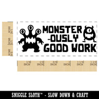 Monster-ously Monstrously Good Work Teacher Student School Self-Inking Rubber Stamp Ink Stamper