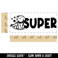 Super Caped Dog Teacher Student School Self-Inking Rubber Stamp Ink Stamper