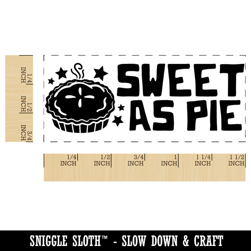 Sweet as Pie Teacher Student School Self-Inking Rubber Stamp Ink Stamper