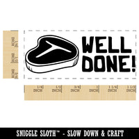 Well Done Steak Teacher Student School Self-Inking Rubber Stamp Ink Stamper