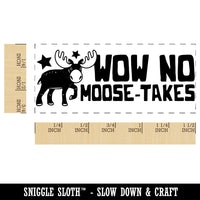 Wow No Moose-takes Mistakes Teacher Student School Self-Inking Rubber Stamp Ink Stamper