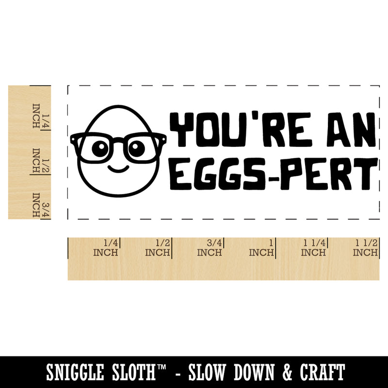 You're an Eggs-pert Expert Teacher Student School Self-Inking Rubber Stamp Ink Stamper