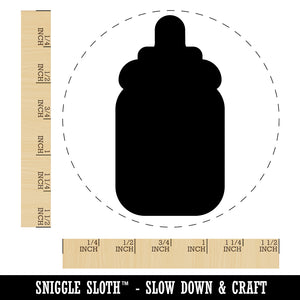 Baby Bottle Solid Self-Inking Rubber Stamp for Stamping Crafting Planners