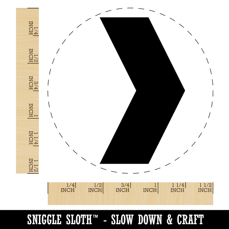 Chevron Arrow Solid Self-Inking Rubber Stamp for Stamping Crafting Planners