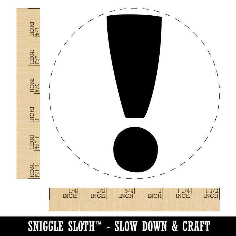 Exclamation Mark Punctuation Self-Inking Rubber Stamp for Stamping Crafting Planners