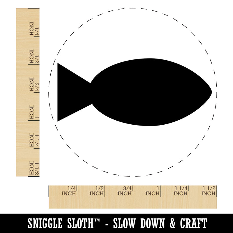 Fish Solid Self-Inking Rubber Stamp for Stamping Crafting Planners