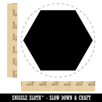 Hexagon Solid Self-Inking Rubber Stamp for Stamping Crafting Planners