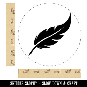 Bird Feather Self-Inking Rubber Stamp for Stamping Crafting Planners