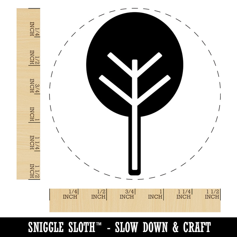 Cute Tree Self-Inking Rubber Stamp for Stamping Crafting Planners