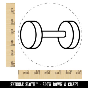 Dumbbell Gym Workout Exercise Self-Inking Rubber Stamp for Stamping Crafting Planners