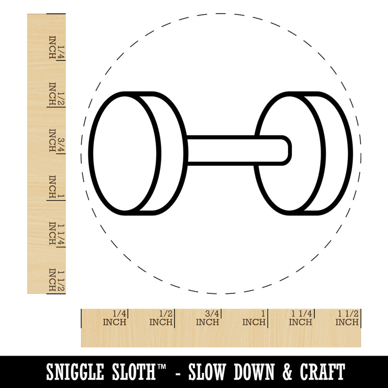 Dumbbell Gym Workout Exercise Self-Inking Rubber Stamp for Stamping Crafting Planners