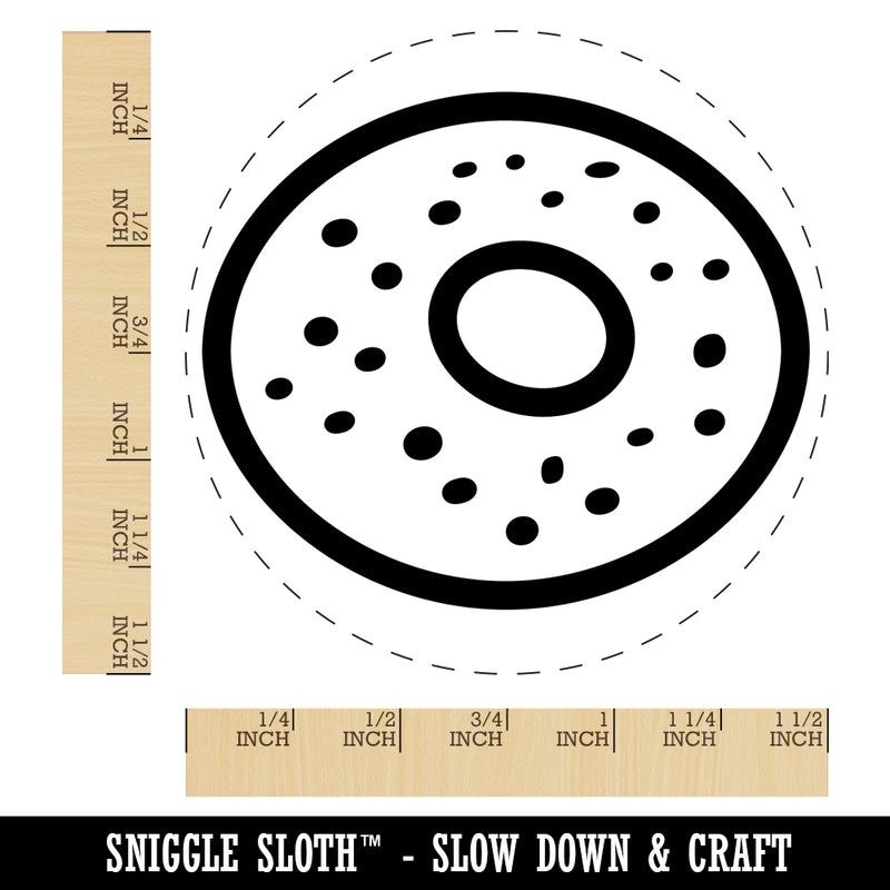 Everything Bagel Self-Inking Rubber Stamp for Stamping Crafting Planners