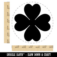 Four Leaf Clover Lucky Solid Self-Inking Rubber Stamp for Stamping Crafting Planners