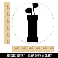 Golf Clubs Bag Self-Inking Rubber Stamp for Stamping Crafting Planners