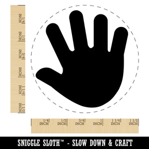 Handprint Solid Self-Inking Rubber Stamp for Stamping Crafting Planners