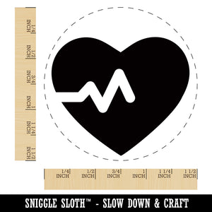 Heart Beat Self-Inking Rubber Stamp for Stamping Crafting Planners