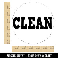Clean Text Self-Inking Rubber Stamp for Stamping Crafting Planners
