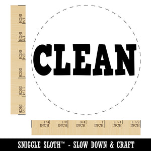 Clean Text Self-Inking Rubber Stamp for Stamping Crafting Planners