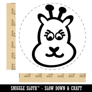 Cute Giraffe Face Self-Inking Rubber Stamp for Stamping Crafting Planners