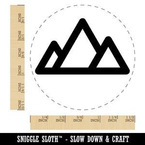 Mountain Range Self-Inking Rubber Stamp for Stamping Crafting Planners