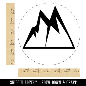 Mountains Jagged Self-Inking Rubber Stamp for Stamping Crafting Planners