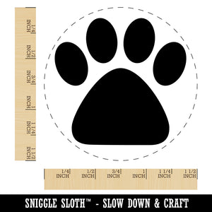 Paw Print Solid Self-Inking Rubber Stamp for Stamping Crafting Planners