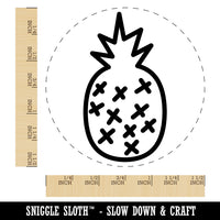 Pineapple Doodle Self-Inking Rubber Stamp for Stamping Crafting Planners