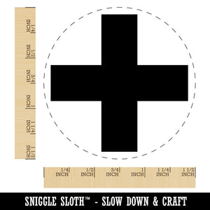 Plus Sign Solid Self-Inking Rubber Stamp for Stamping Crafting Planners