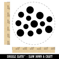 Polka Dots Speckle Self-Inking Rubber Stamp for Stamping Crafting Planners