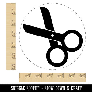 Scissors Symbol Self-Inking Rubber Stamp for Stamping Crafting Planners