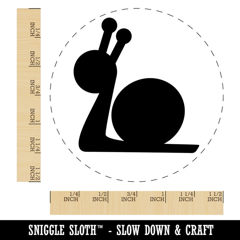 Snail Slow Solid Self-Inking Rubber Stamp for Stamping Crafting Planners
