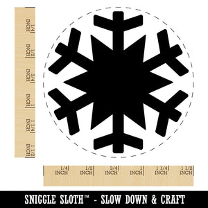 Snowflake Winter Self-Inking Rubber Stamp for Stamping Crafting Planners