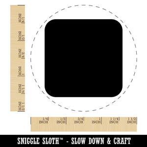 Square Rounded Corners Self-Inking Rubber Stamp for Stamping Crafting Planners