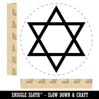 Star of David Jewish Self-Inking Rubber Stamp for Stamping Crafting Planners