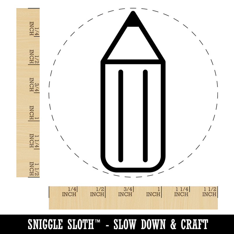 Stubby Pencil Self-Inking Rubber Stamp for Stamping Crafting Planners