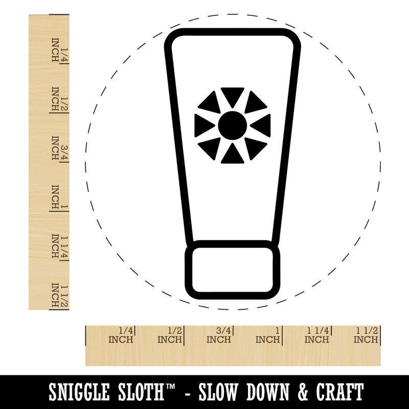 Sunscreen Summer Self-Inking Rubber Stamp for Stamping Crafting Planners