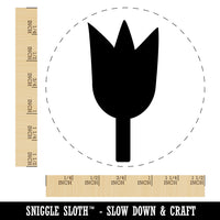 Tulip Flower Solid Self-Inking Rubber Stamp for Stamping Crafting Planners