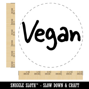 Vegan Text Self-Inking Rubber Stamp for Stamping Crafting Planners