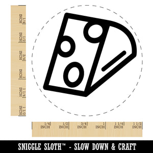 Wedge of Cheese Self-Inking Rubber Stamp for Stamping Crafting Planners