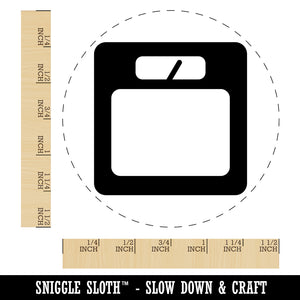 Weight Loss Tracker Scale Self-Inking Rubber Stamp for Stamping Crafting Planners