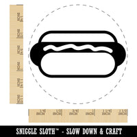 Yummy Hot Dog Self-Inking Rubber Stamp for Stamping Crafting Planners