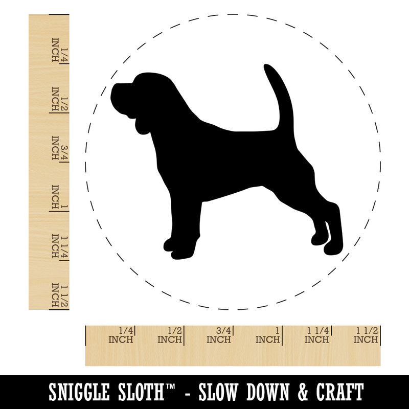 Beagle Dog Solid Self-Inking Rubber Stamp for Stamping Crafting Planners