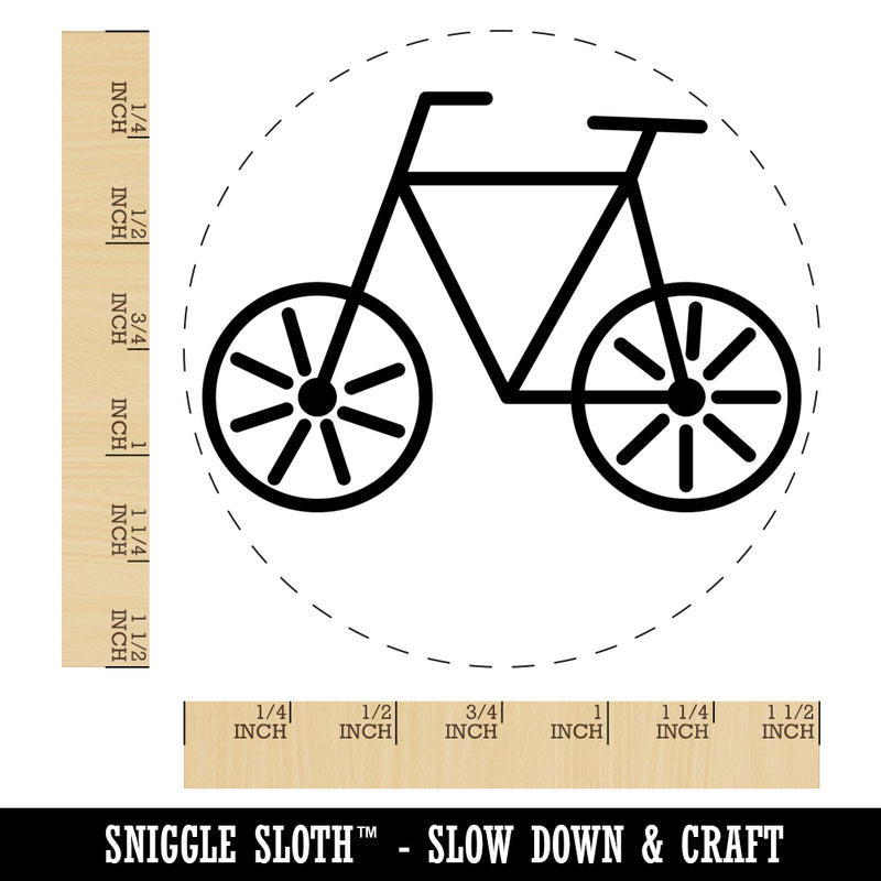 Bike Bicycle Doodle Self-Inking Rubber Stamp for Stamping Crafting Planners